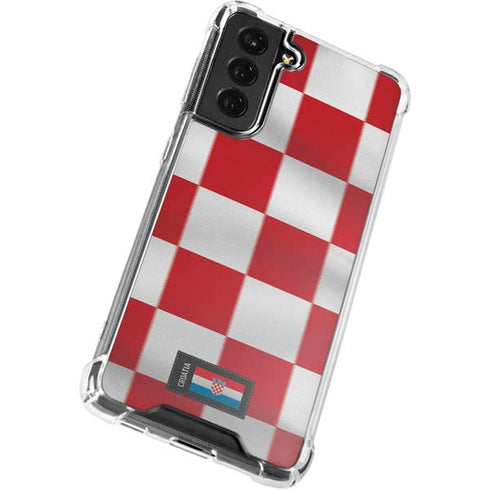 Croatia Soccer Flag Galaxy S22 Clear Case